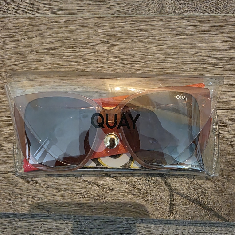 Quay Australia Ever After Milk Pink Brown Sunglasses - Picture 9 of 9